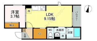 グロウランスあすと長町【0302号室】の間取り
