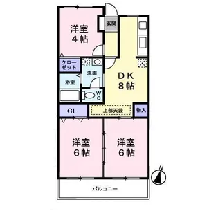 リヴェール本郷台【0204号室】の間取り