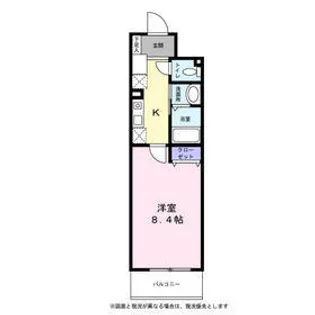 ミュウミュウ【0402号室】の間取り