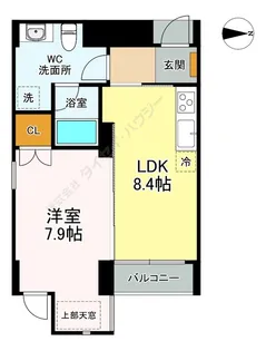 コート向ヶ丘【207号室】の間取り