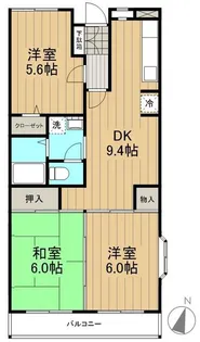 ベルデュール麻生壱番館【2階】の間取り