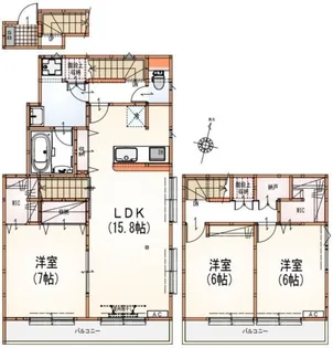 ステージクォリアップ経堂【2階】の間取り