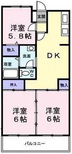 ベルフォンテーヌ【0404号室】の間取り