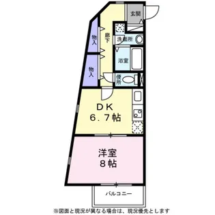 LASA大崎1【0201号室】の間取り