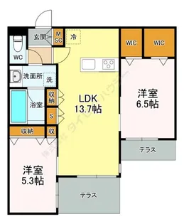 Paddington【1階】の間取り