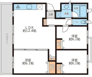 KENZO HAUS yokodai【2階】の間取り