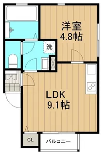 タイド石上【3階】の間取り