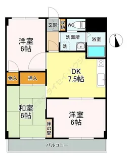 サトウハイツ【1階】の間取り