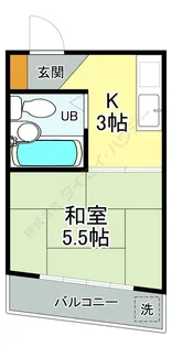 富士見ビル【0303号室】の間取り
