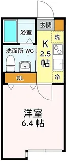 ブリーズ東船橋【1階】の間取り