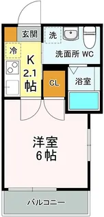 ブリーズ東船橋【2階】の間取り