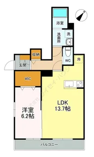 East One【0101号室】の間取り