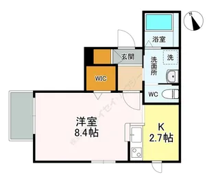 芝樋ノ爪メゾン【101号室】の間取り