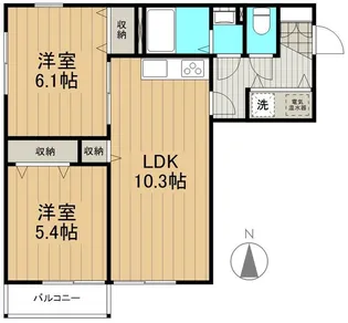 ソレイユ向ヶ丘【1階】の間取り