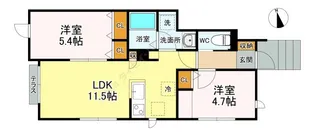 ディアコート【1階】の間取り