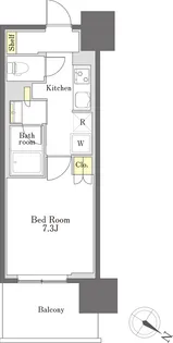 びゅうリエット新小岩【4階】の間取り