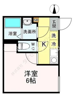 フロレスタ中野【0101号室】の間取り