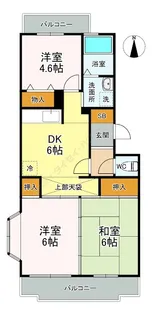 ビューハイツ【3階】の間取り