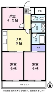 角田ビル【0402号室】の間取り