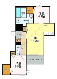 アトラスⅡ【4階】の間取り