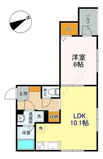 Park Aura【0207号室】の間取り