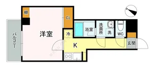 ハチホウハイツ11【0401号室】の間取り