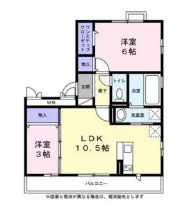 ソレアード大倉山【0201号室】の間取り