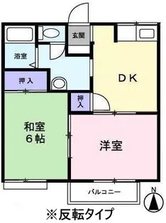 大黒屋ハイツ5番館【0205号室】の間取り