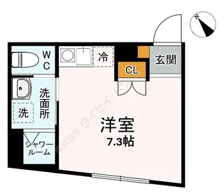 Flat八千代村上【0201号室】の間取り