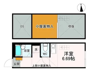 1Rの間取り画像