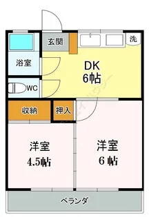 ハイムあさひ【0202号室】の間取り