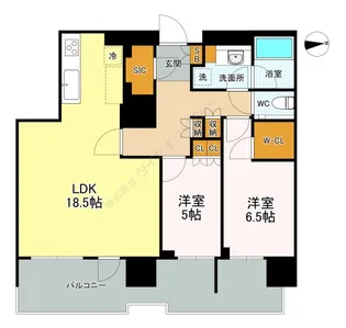 HARUMI FLAG PARK VILLAGE T棟【32階】の間取り