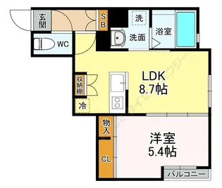 ラ・プルミエール【1階】の間取り