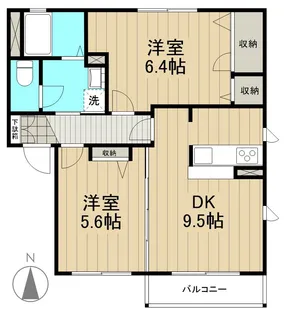 スクゥエアパークⅥ【0102号室】の間取り