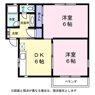 グレイス大鷹【102号室】の間取り