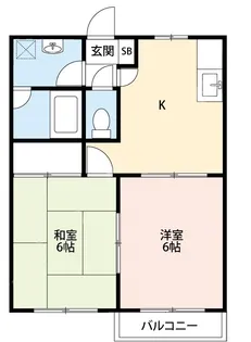 サニーMIYAMA【0102号室】の間取り