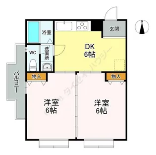 学園通りスクエア【0301号室】の間取り