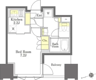 びゅうリエットグラン新宿戸山【1012号室】の間取り