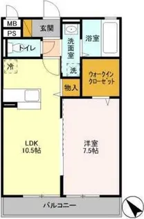 スタイラクスハウス【203号室】の間取り