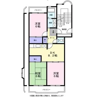 ウィングヒルいぶきの【0301号室】の間取り