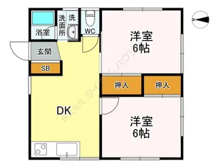 東京都世田谷区上北沢1丁目【テラスハウス】の間取り