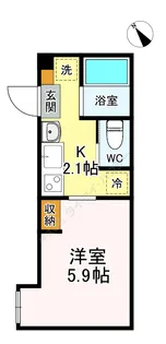 フロレスタ池袋本町【0203号室】の間取り