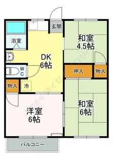 ファミール清水【0202号室】の間取り