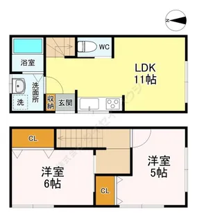 東京都練馬区田柄1丁目【一戸建】の間取り
