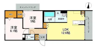 パルハイム若松【303号室】の間取り