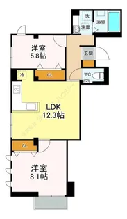 Jo’s Residence高田馬場【2階】の間取り
