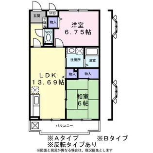 クレスト【0102号室】の間取り