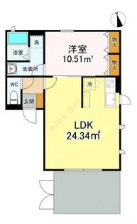 サンジュノラ宮前【0204号室】の間取り