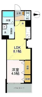 Milestone Sasazuka【0102号室】の間取り