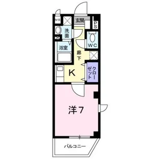 オルジュ本町Ⅱ【2階】の間取り